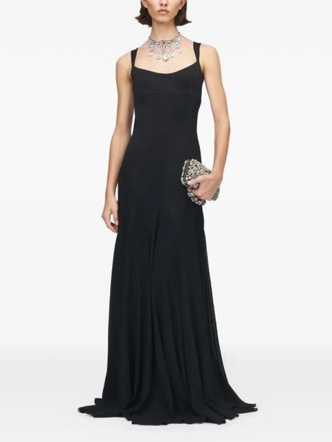 Alexander McQueen sleeveless maxi dress - Black - zdjęcie produktu nr 2