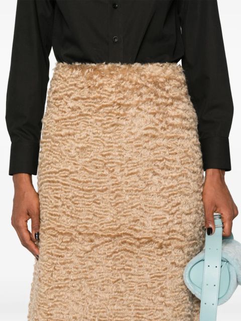 Jil Sander textured midi skirt - Neutrals
