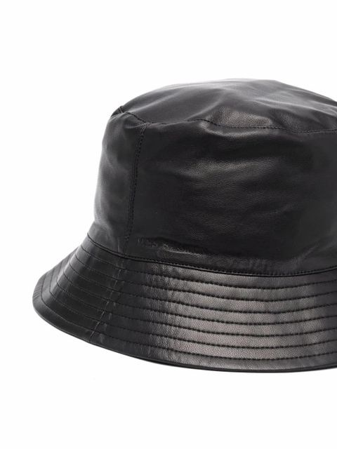 Yves Salomon leather bucket hat - Black - zdjęcie produktu nr 2