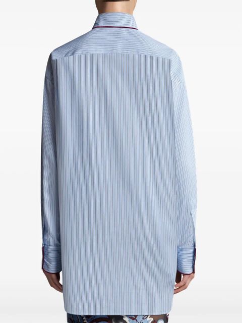 ETRO striped cotton-poplin shirt - Blue - zdjęcie produktu nr 2