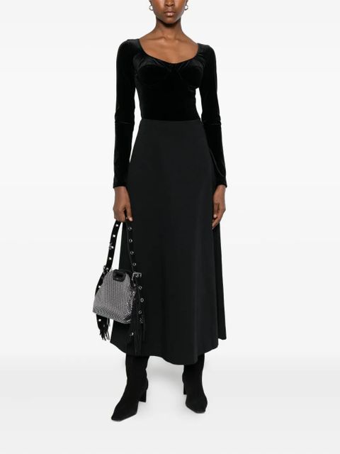 Maje long-sleeve bodysuit - Black