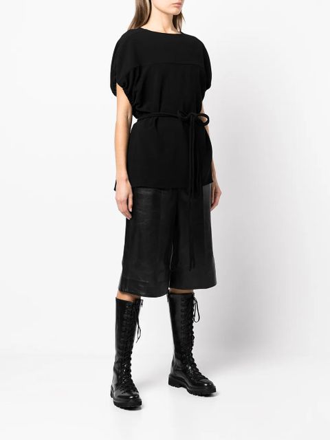Proenza Schouler matte crepe cocoon top - Black