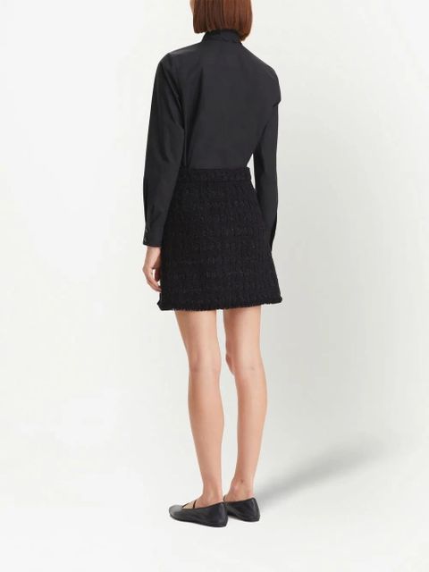 Tory Burch Scalloped-Bow Poplin blouse - Black