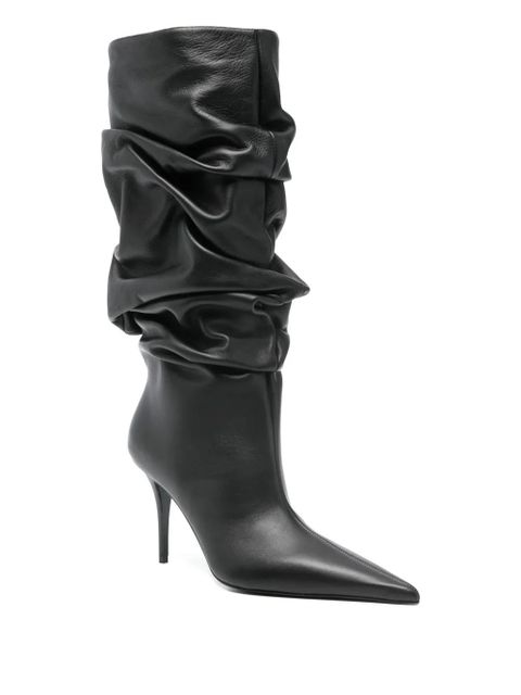 Amina Muaddi Anok heeled ankle boots - Black - zdjęcie produktu nr 2