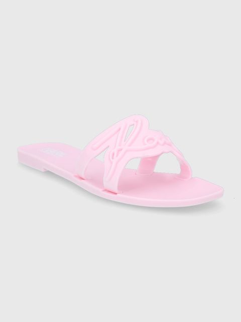 Karl Lagerfeld Klapki KL80008.VLP damskie kolor różowy