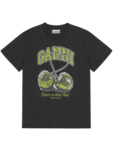 GANNI printed T-shirt - Black - zdjęcie produktu nr 1