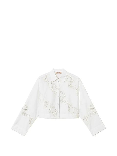 TWINSET lace-details shirt - White - zdjęcie produktu nr 1