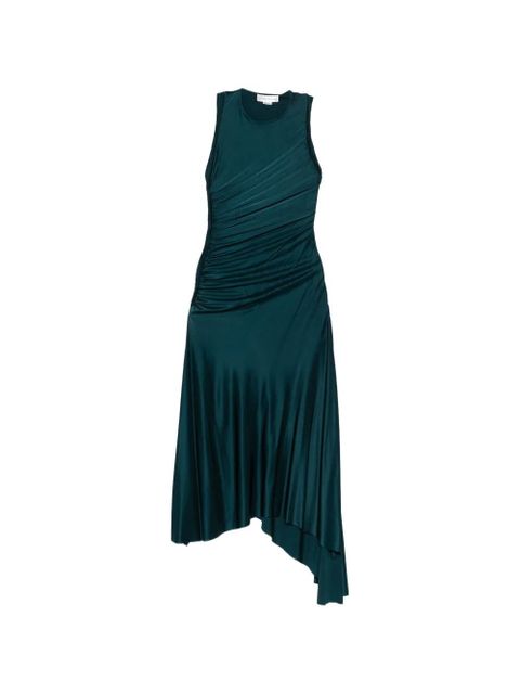 Victoria Beckham asymmetric-hem midi dress - Green - zdjęcie produktu nr 1