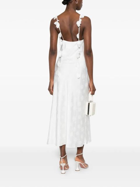 ROTATE BIRGER CHRISTENSEN cowl-neck midi dress - White - zdjęcie produktu nr 2