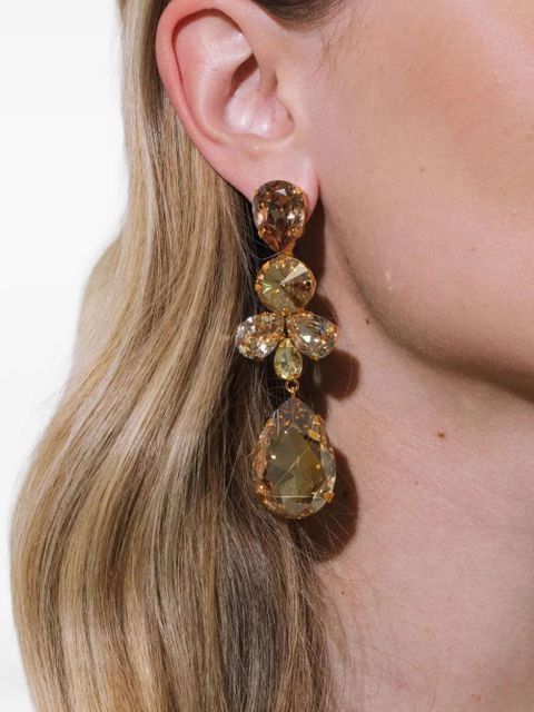 Jennifer Behr Jilian crystal drop earrings - Gold - zdjęcie produktu nr 2