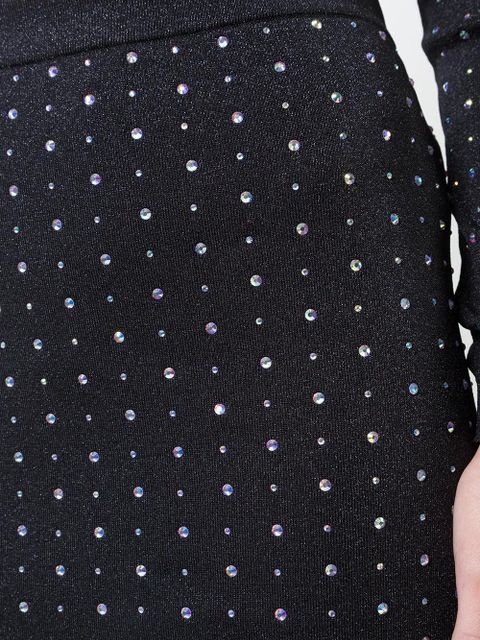 Balmain crystal-embellished maxi skirt - Black