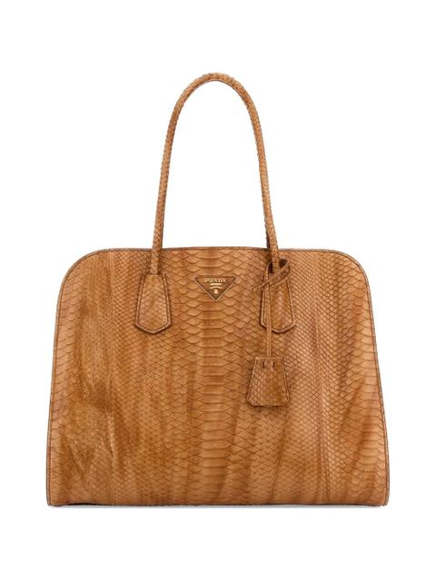 Prada leather tote bag - Orange - zdjęcie produktu nr 1