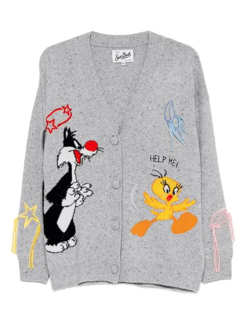 MC2 Saint Barth V-neck cardigan - Grey - zdjęcie produktu nr 1