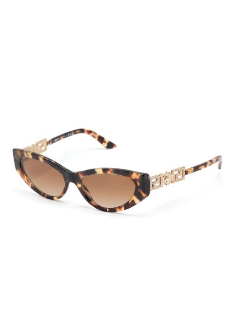 Versace Eyewear Greca Strass cat-eye sunglasses - Brown - zdjęcie produktu nr 2