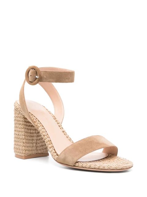 Gianvito Rossi 85mm suede sandals - Neutrals