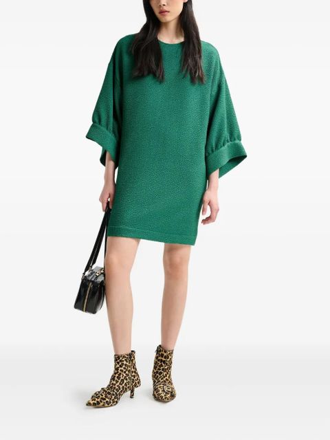 Essentiel Antwerp dot-pattern crew-neck mini dress - Green - zdjęcie produktu nr 2