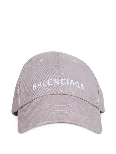 Balenciaga logo-embroidered baseball cap - Grey - zdjęcie produktu nr 1