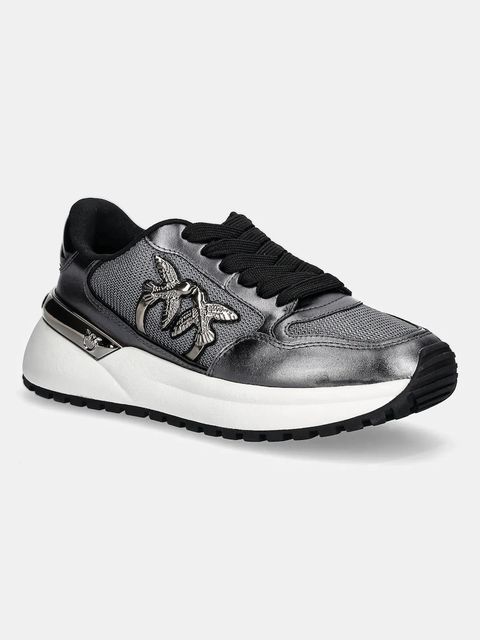 Pinko sneakersy Gem 07 damskie kolor srebrny SS0055P105KZ7 - zdjęcie produktu nr 1