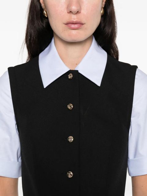 SANDRO button short day dress - Black