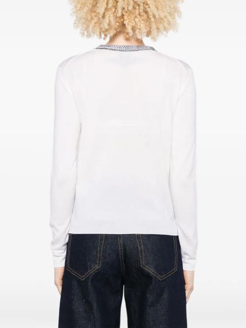 Missoni crew-neck sweater - White