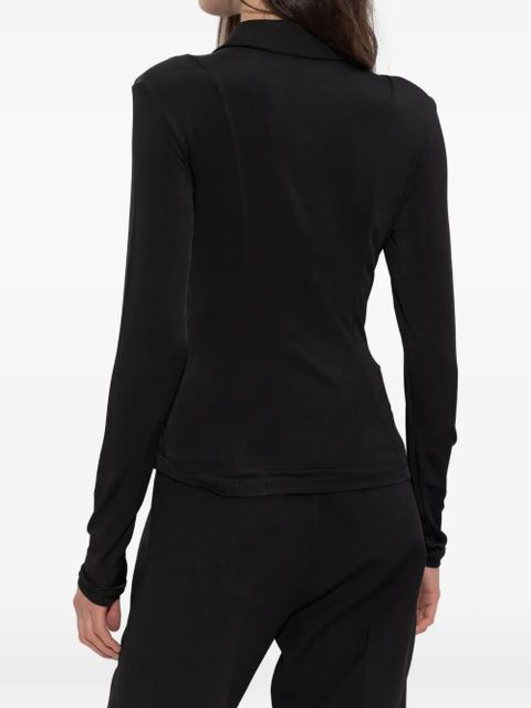 GANNI tie-detail blouse - Black