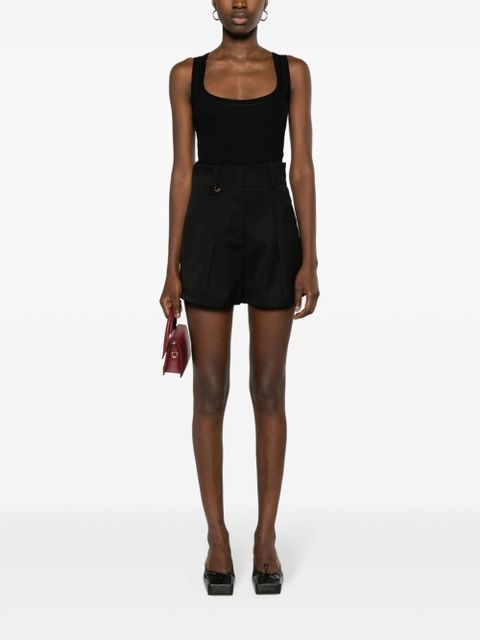 Jacquemus Le Short Bari pleated shorts - Black