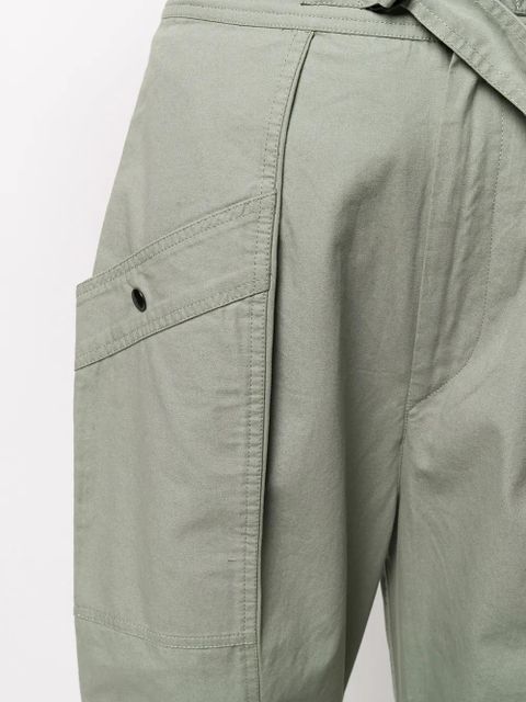 MARANT ÉTOILE high-waisted tapered trousers - Green