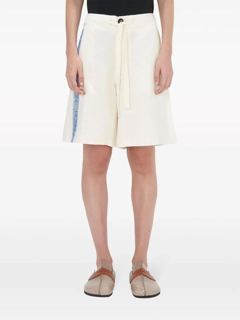 JW Anderson logo-tape wide-leg shorts - White - zdjęcie produktu nr 2
