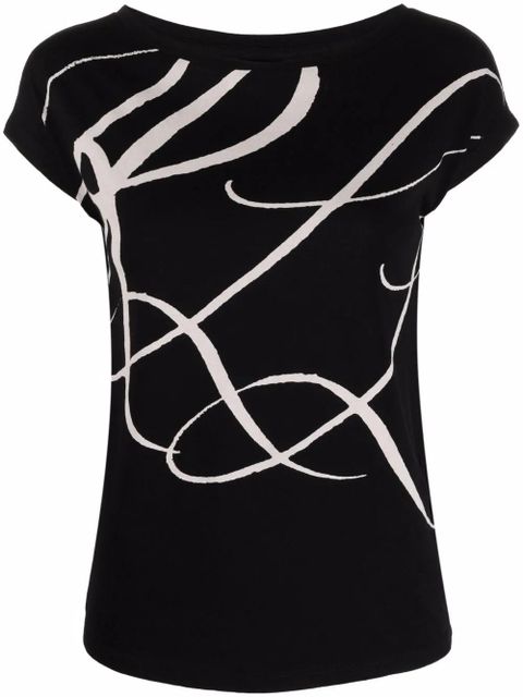 Lauren Ralph Lauren oversized logo print top - Black - zdjęcie produktu nr 1