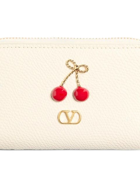 Valentino Garavani Cherryfic zip wallet - Neutrals