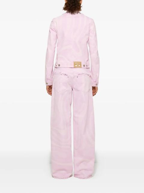 PUCCI Marmo-print trousers - Pink