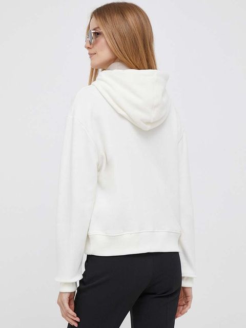 Pepe Jeans bluza Nanette damska kolor beżowy z kapturem z aplikacją