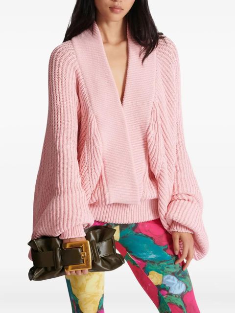 Balmain mini Anthem clutch bag - Green - zdjęcie produktu nr 2