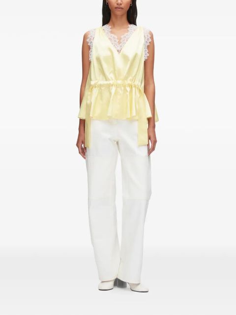 3.1 Phillip Lim lace V-neck top - Yellow - zdjęcie produktu nr 2