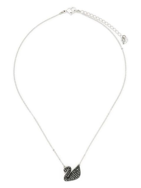 Swarovski swan pendant necklace - Silver