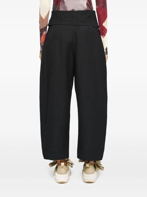 JW Anderson fold-over trousers - Black