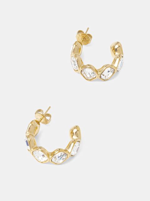 Guess kolczyki damskie ze stali nierdzewnej z kryształem MAMOUNIA - zdjęcie produktu nr 2