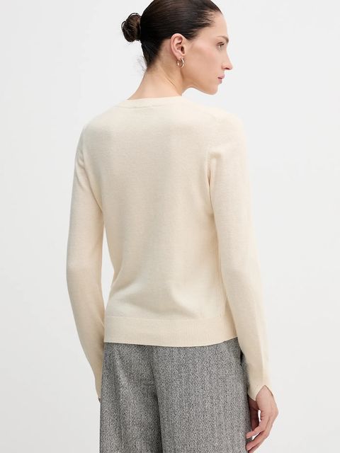 Sisley sweter damski kolor beżowy lekki 102HM100F - zdjęcie produktu nr 2