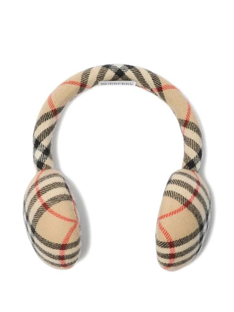 Burberry Vintage Check earmuffs - Neutrals - zdjęcie produktu nr 1