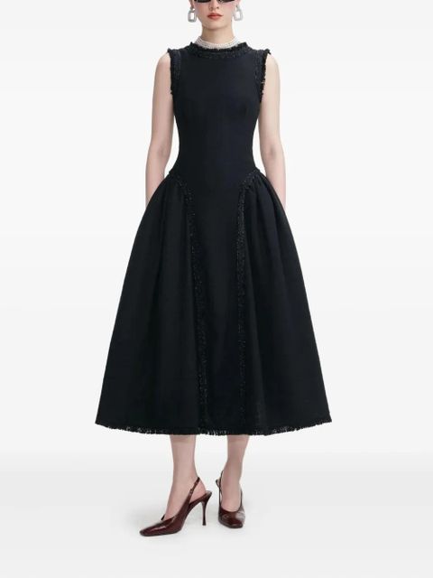 Self-Portrait embellished tweed dress - Black - zdjęcie produktu nr 1