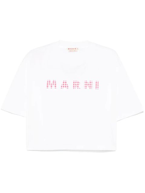 Marni logo-print T-shirt - White - zdjęcie produktu nr 1