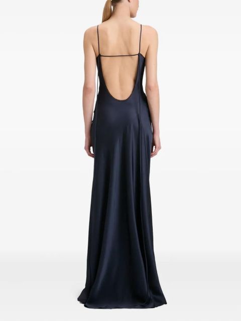 Victoria Beckham lace-detail cami dress - Blue - zdjęcie produktu nr 2