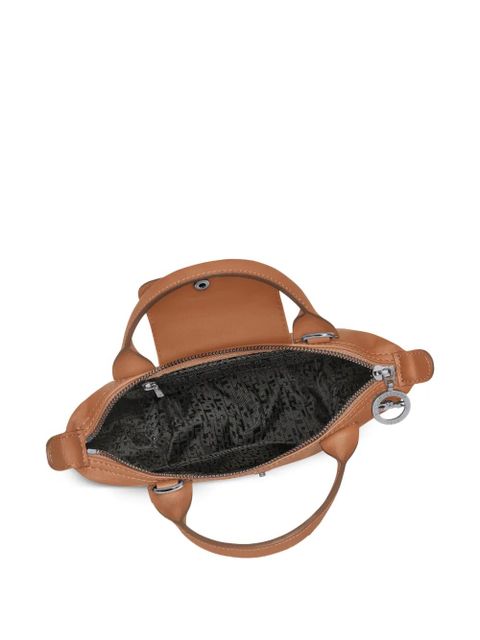 Longchamp Le Pliage Xtra XS leather tote bag - Brown