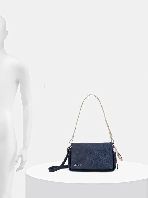 Desigual torebka SIERRA NARON MED kolor niebieski 25WAXPBF