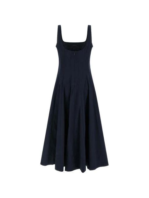 STAUD Wells flared midi dress - Blue - zdjęcie produktu nr 2
