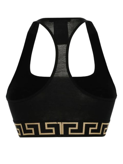 Versace Greca Border triangle bra - Black