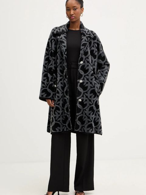 Pinko płaszcz kolor czarny 105415 A2WY