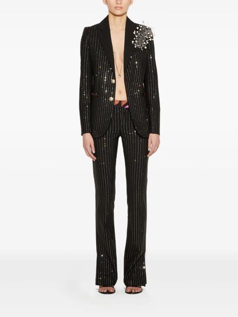 PUCCI pinstripe rhinestone blazer - Black - zdjęcie produktu nr 2