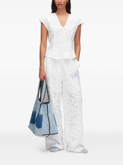 3.1 Phillip Lim floral V-neck blouse - White - zdjęcie produktu nr 2