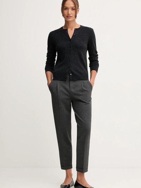 United Colors of Benetton kardigan wełniany kolor szary lekki - zdjęcie produktu nr 2